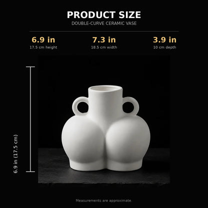 The Double Curve Sculptural Ceramic Vase