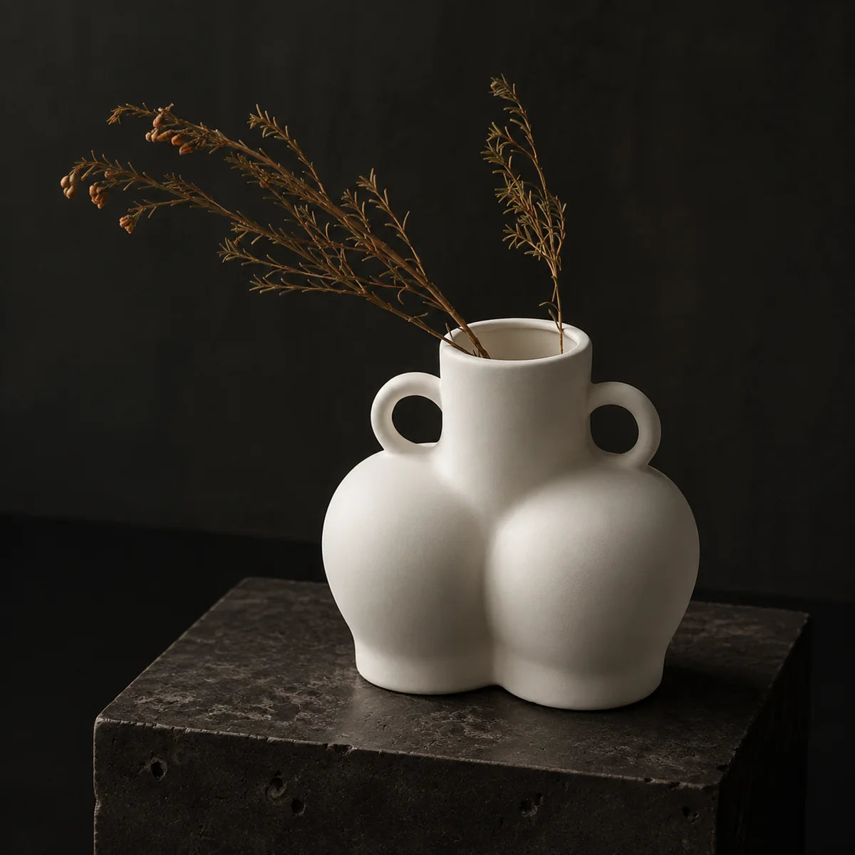 The Double Curve Sculptural Ceramic Vase