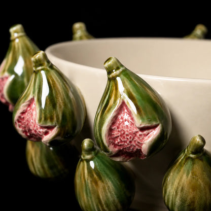 Die handbemalte Keramikschale "Verdant Fig"